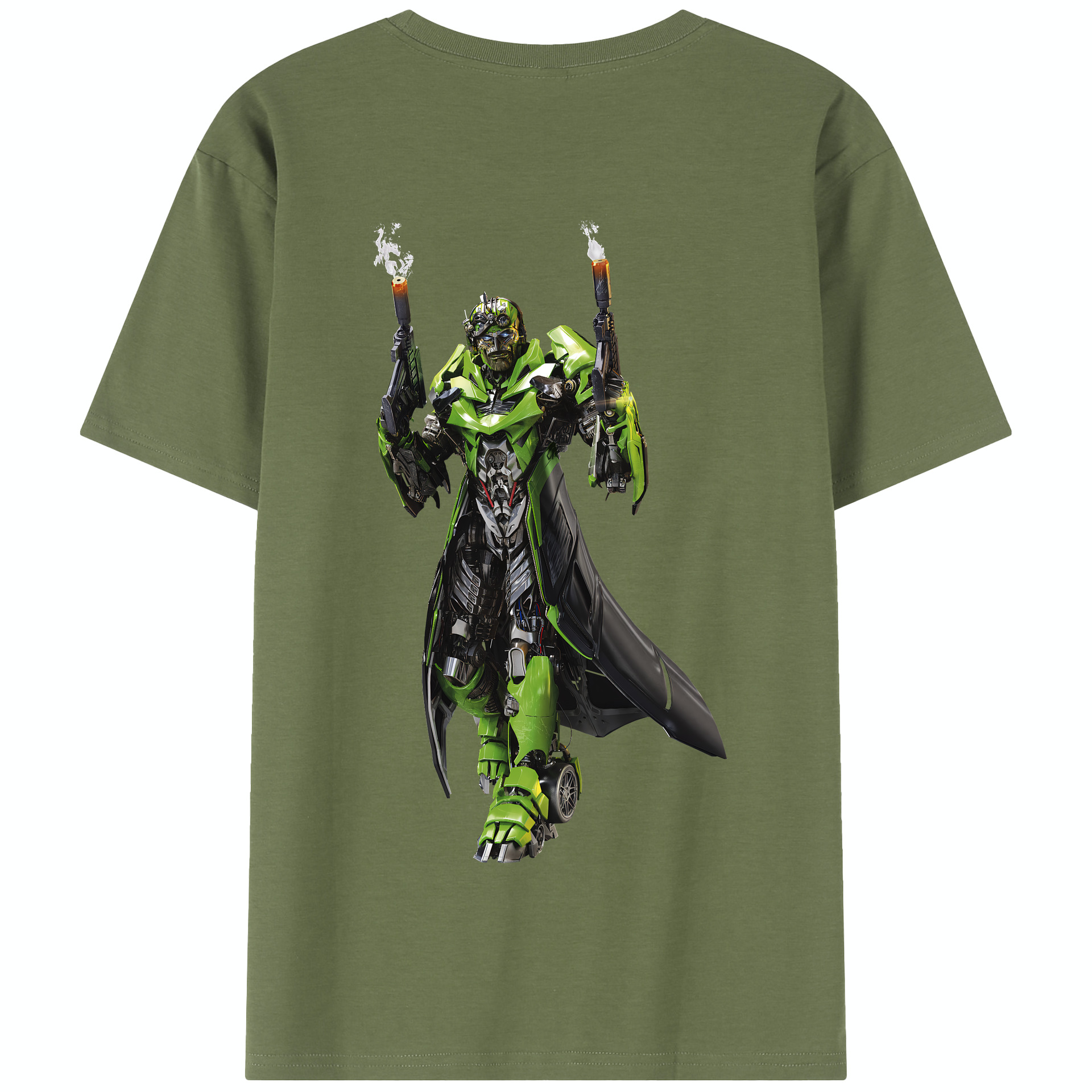 （画像用） Transformers トランスフォーマー 綿100％半袖Tシャツ（背面プリント）